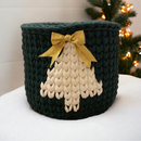 Porta Panetone de Crochê Artesanal - Decoração e Presente de Natal