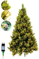 Árvore Pinheiro Colorado 2m • 1000 Galhos • 300 LEDs Warm Bivolt